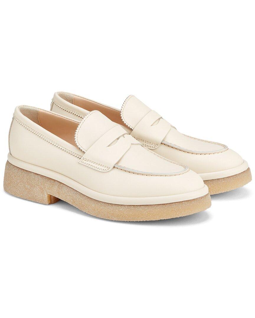 AGL ATTILIO GIUSTI LEOMBRUNI Agl Woman Loafers Off White Size 7 Leather Product Image