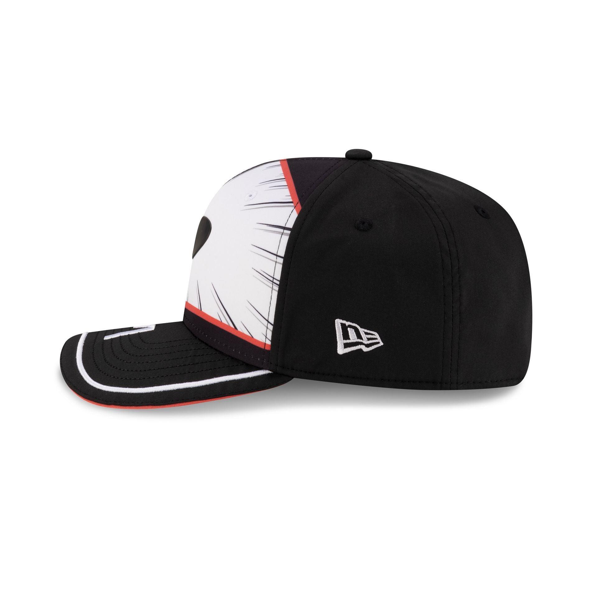 Los Angeles Dodgers Coral Split Panel 9FIFTY Snapback Hat Male Product Image