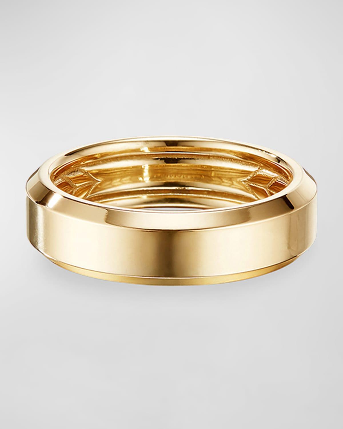 David Yurman 18K Yellow Gold Beveled Band Product Image