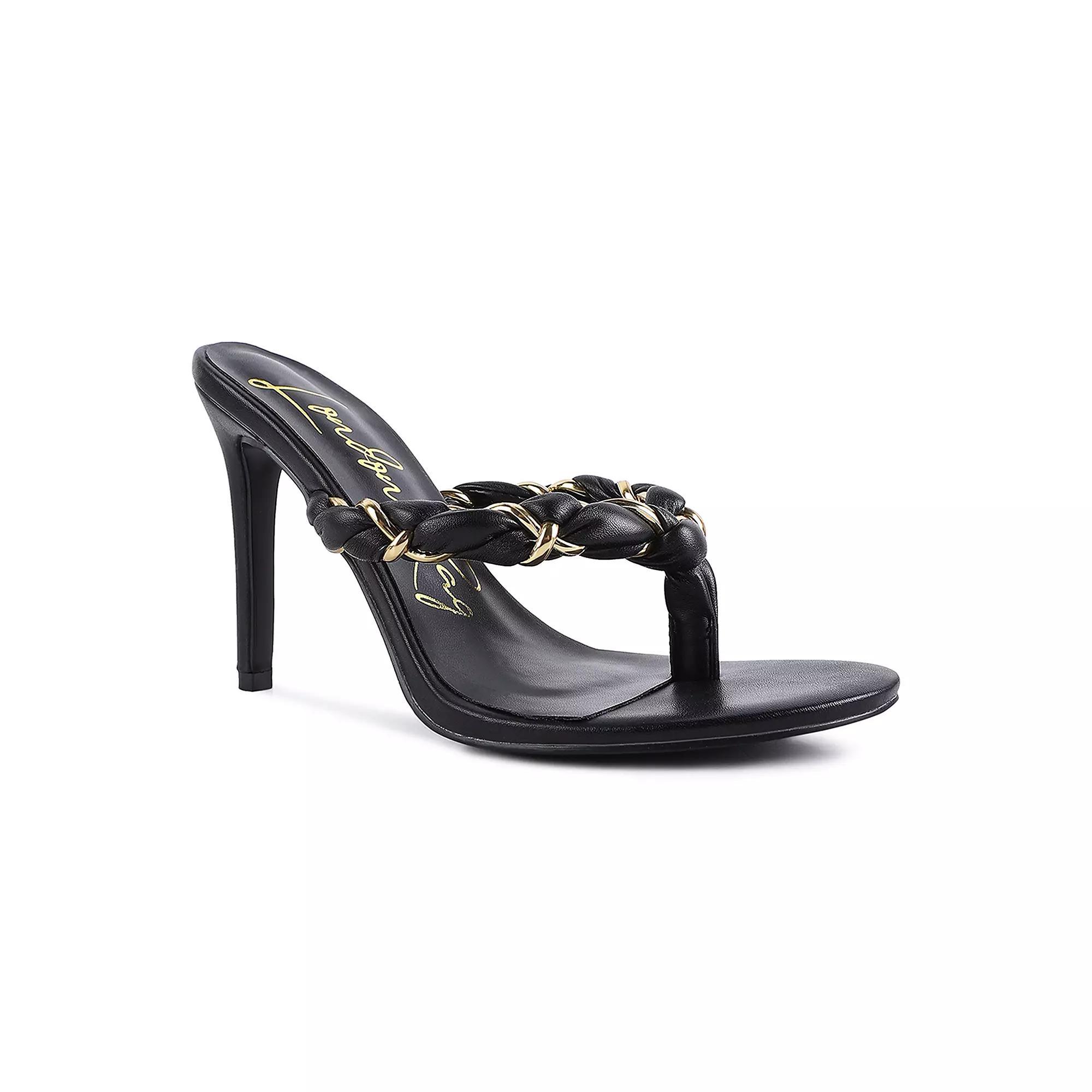 London Rag Melodrama Womens High Heeled Braided Sandals Product Image