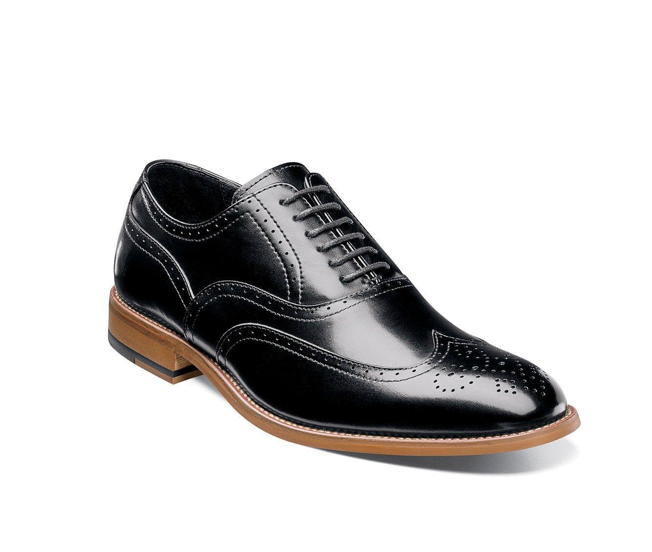 Men's Stacy Adams Dunbar Wingtip Wing Tip Dress Shoes Product Image