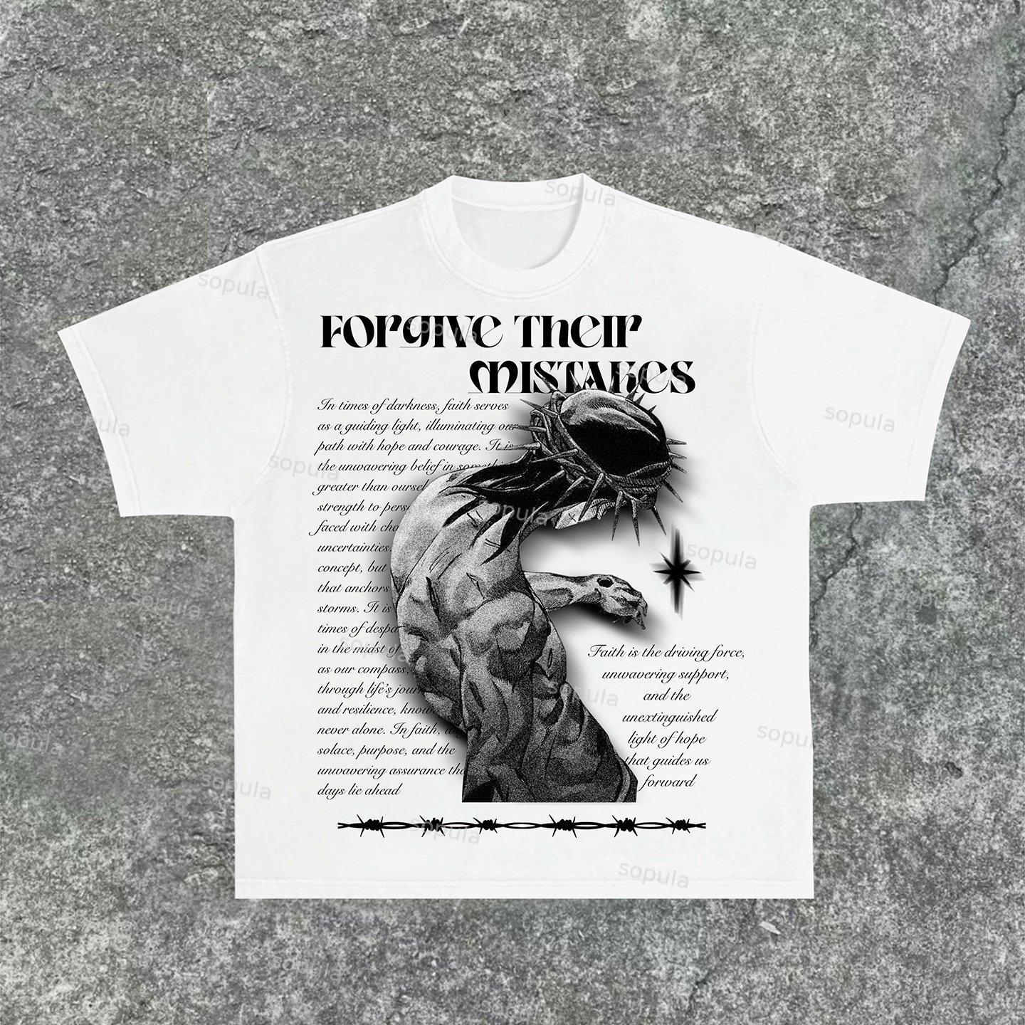 Sopula Forgive Their Mistakes JoJo Jesus Print T-Shirt Product Image