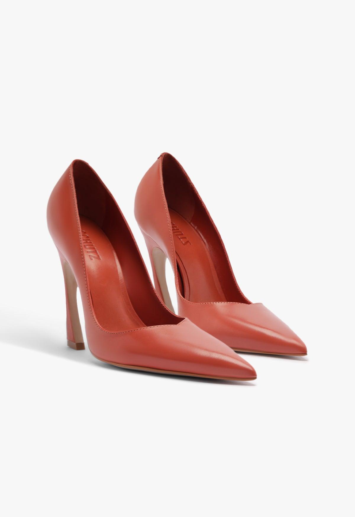 Lexi High Sculptural Red Pump Product Image