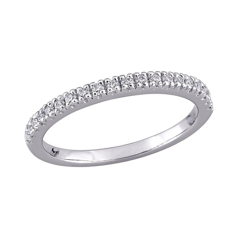 Stella Grace 10k White Gold 1/5 Carat T.W. Lab-Created Moissanite Anniversary Ring, Women's, Size: 7, 10k Whgold Product Image