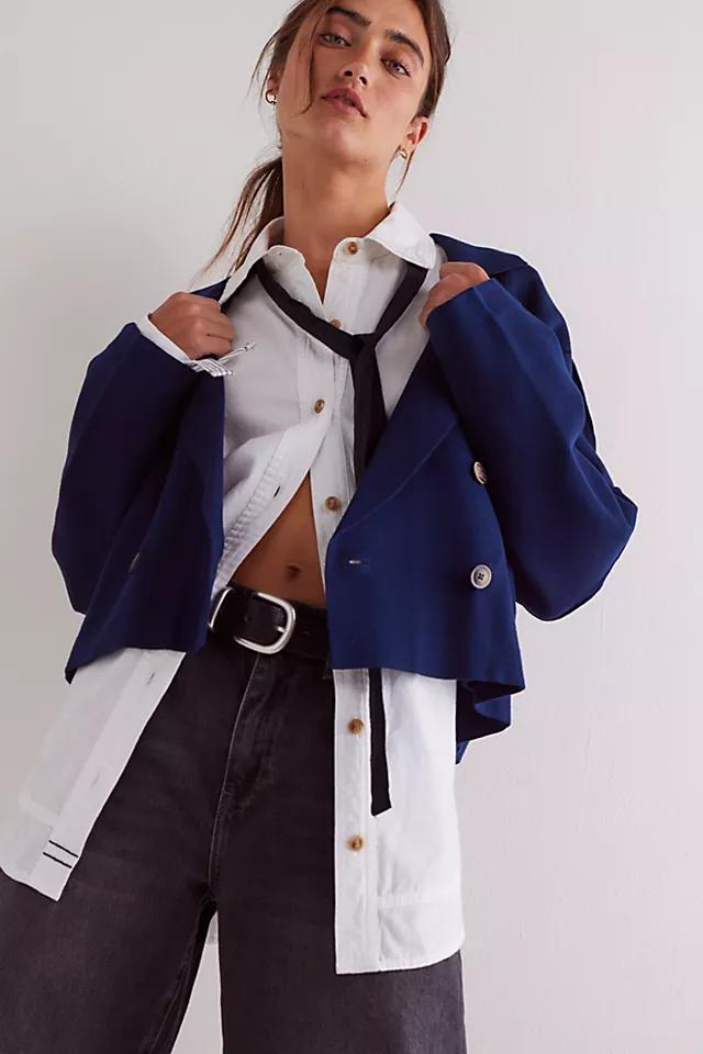We The Free Sadie Crop Sweater Blazer Product Image