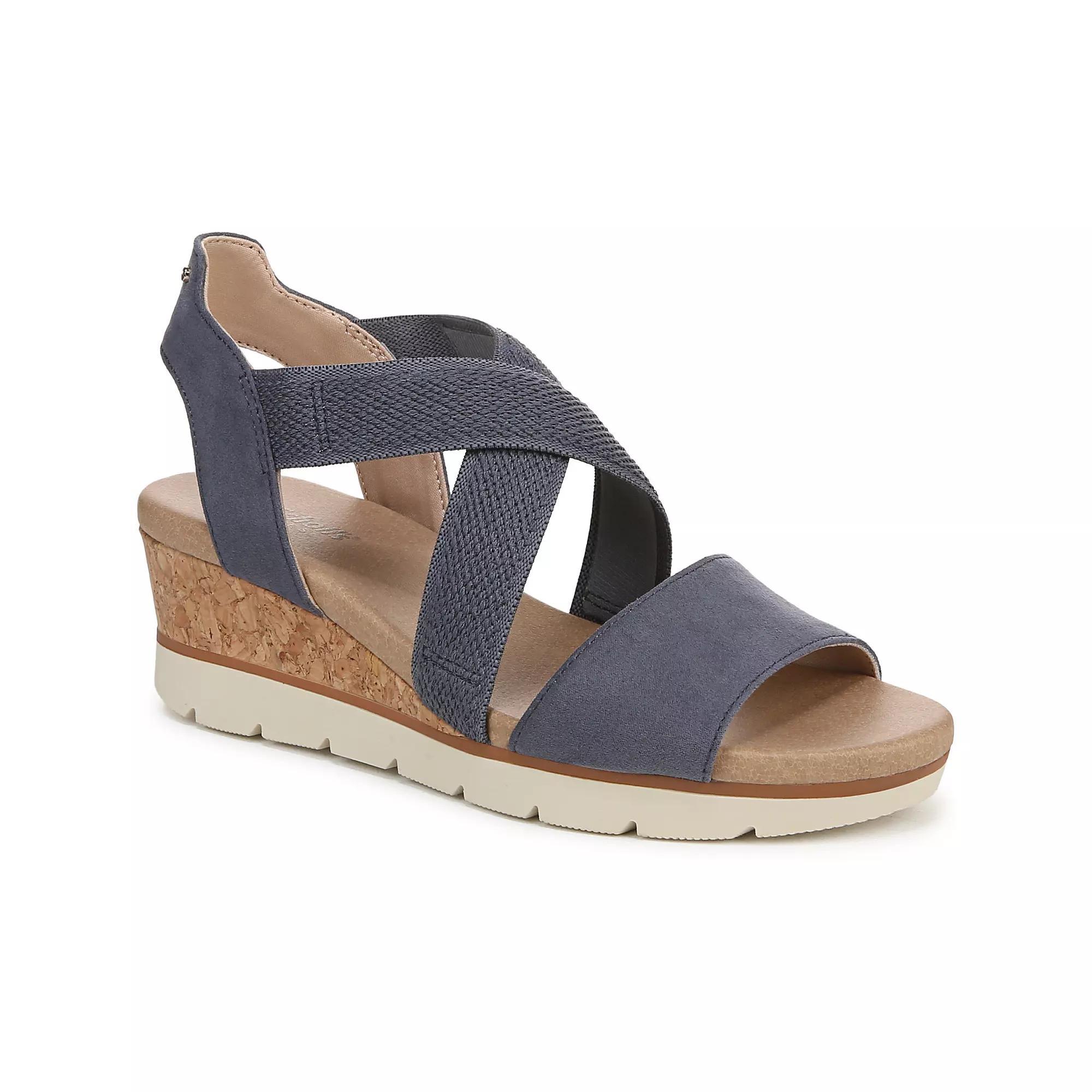 Dr. Scholl's Just Cute Women's Strappy Sandals, Size: 6.5, Oxide Blue Product Image