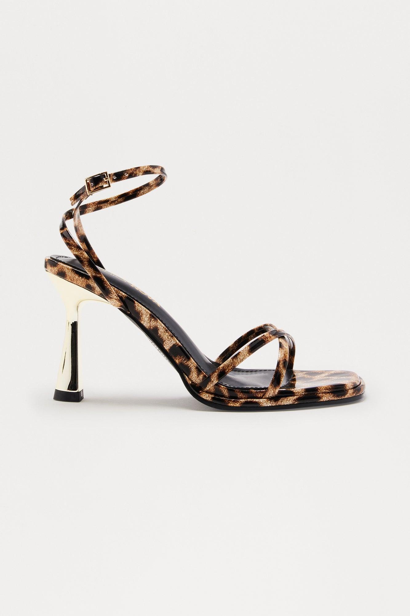 Demure Patent Heels - Leopard Product Image