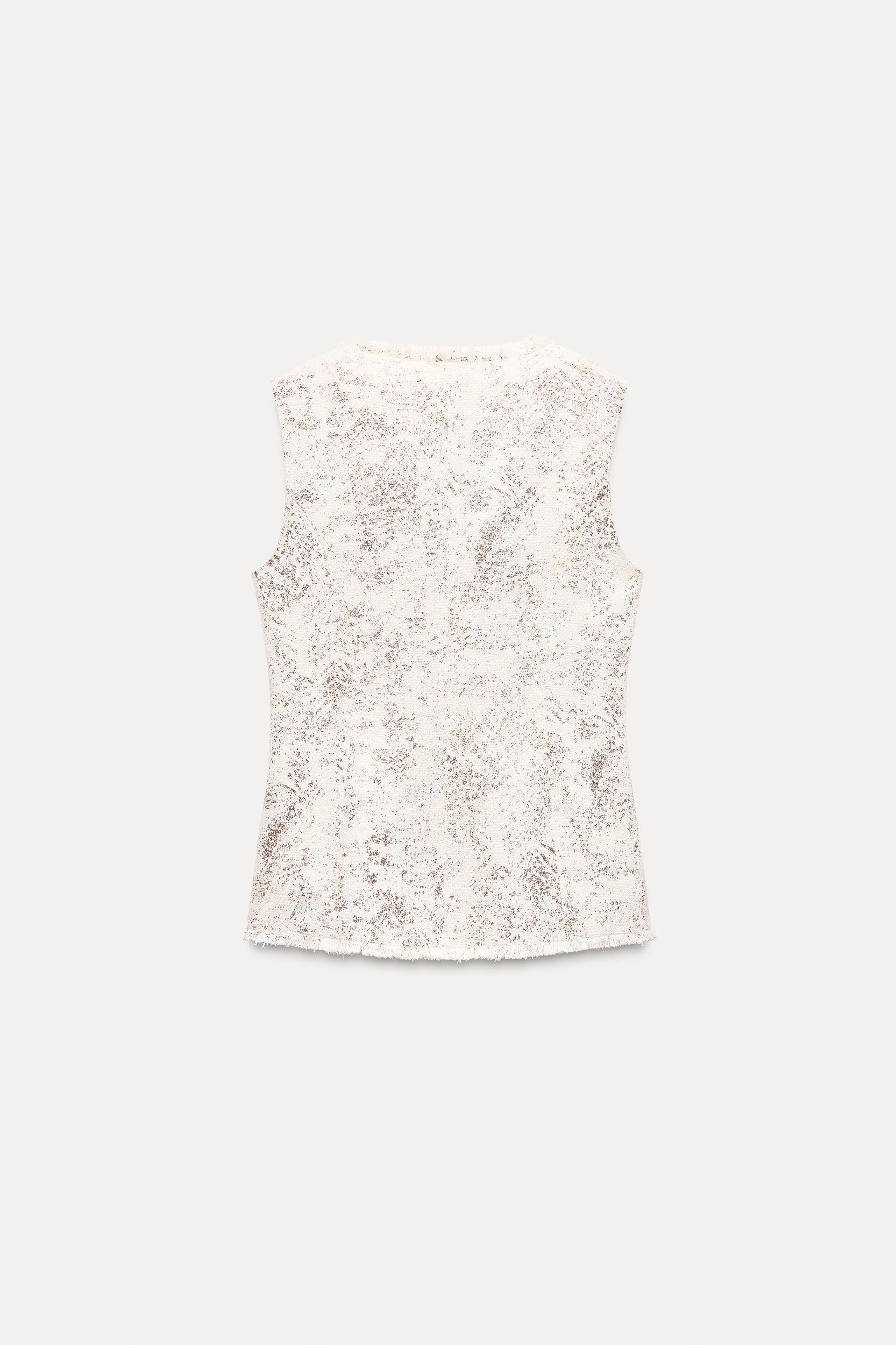 METALLIC LOOK VEST Product Image