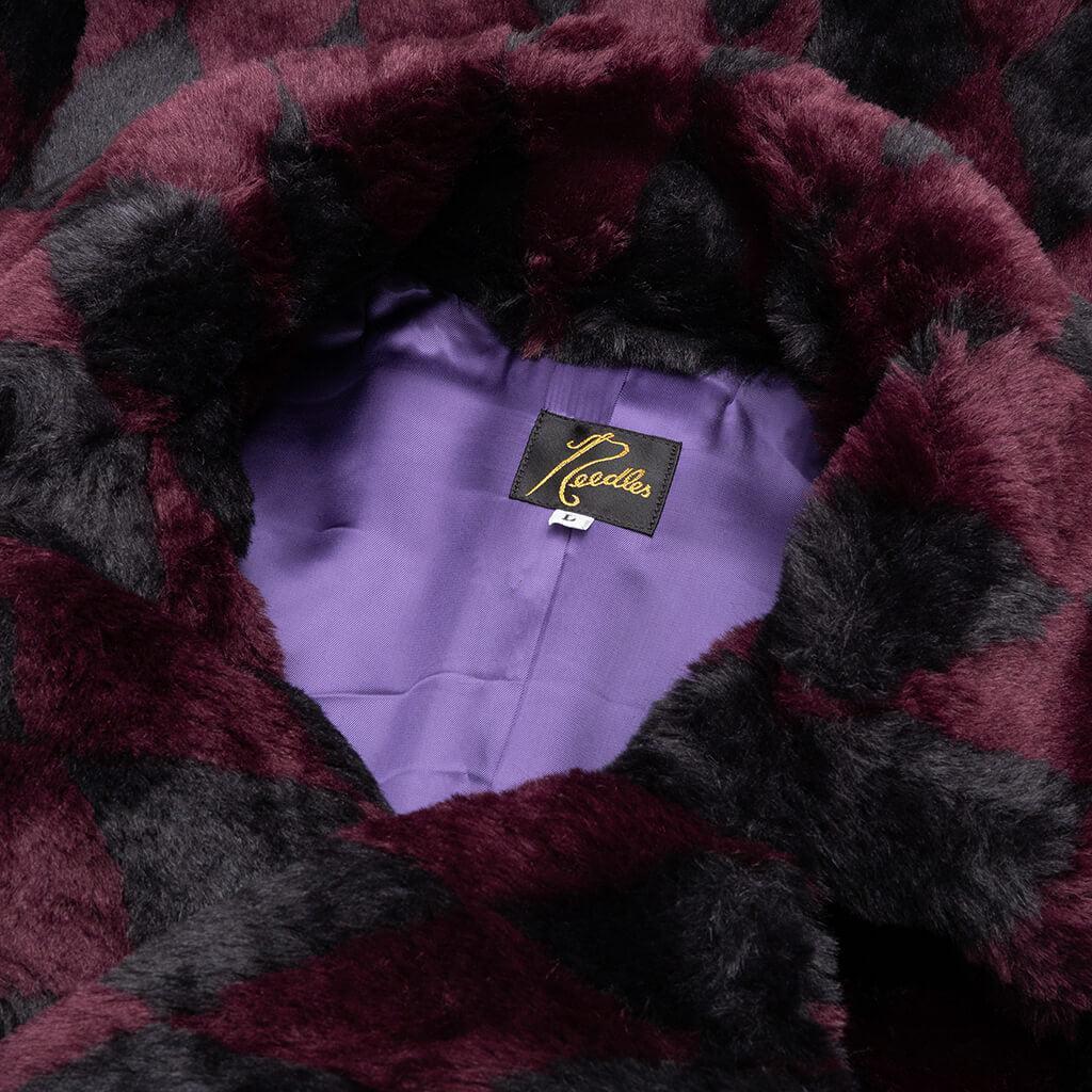 Pea Coat - Navy/Bordeaux Male Product Image