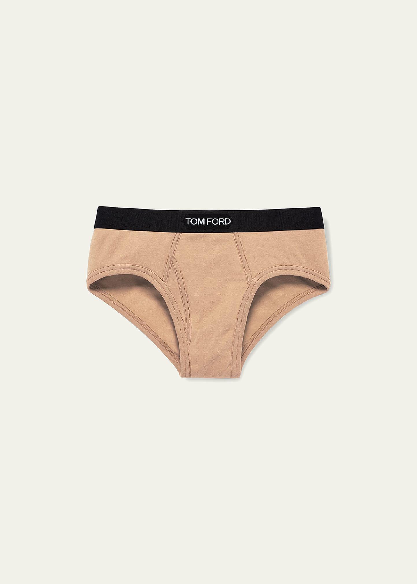 Mens Jacquard Logo Cotton Briefs Product Image