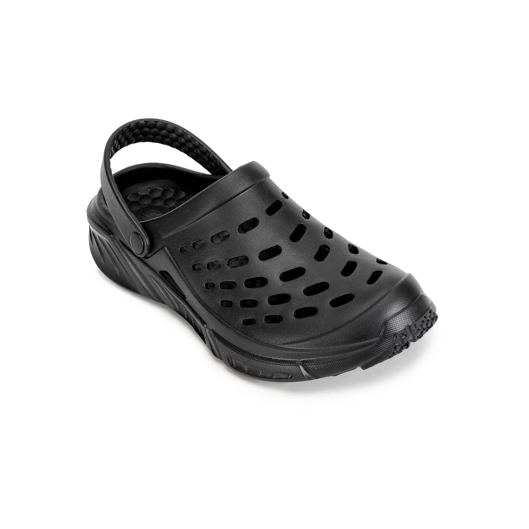 Joybees Adult Trekking Clog Solid Sandals - Black 7 Product Image