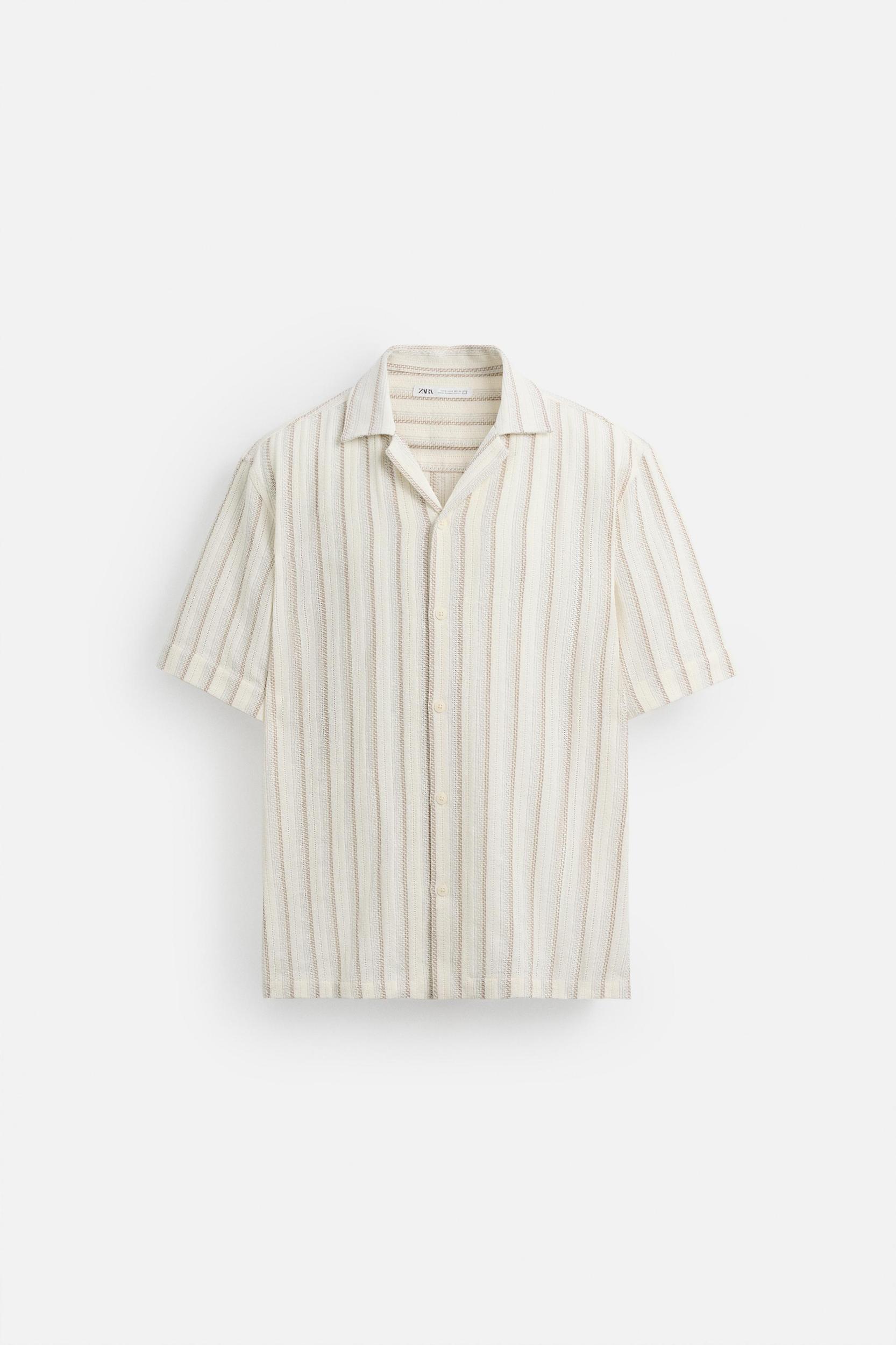 TEXTURED STRIPE SHIRT Product Image