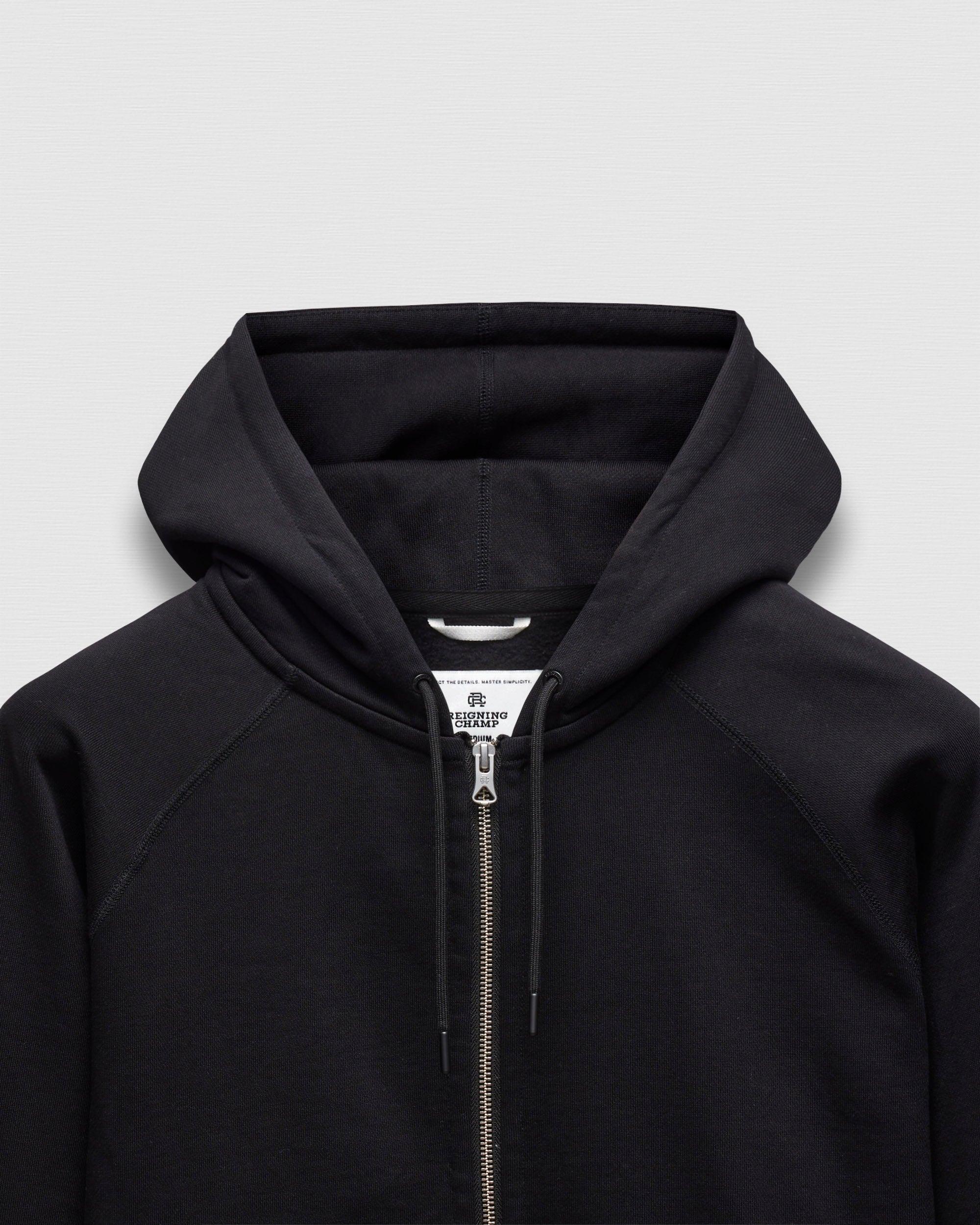 Brushed Fleece Standard Zip Hoodie Male Product Image