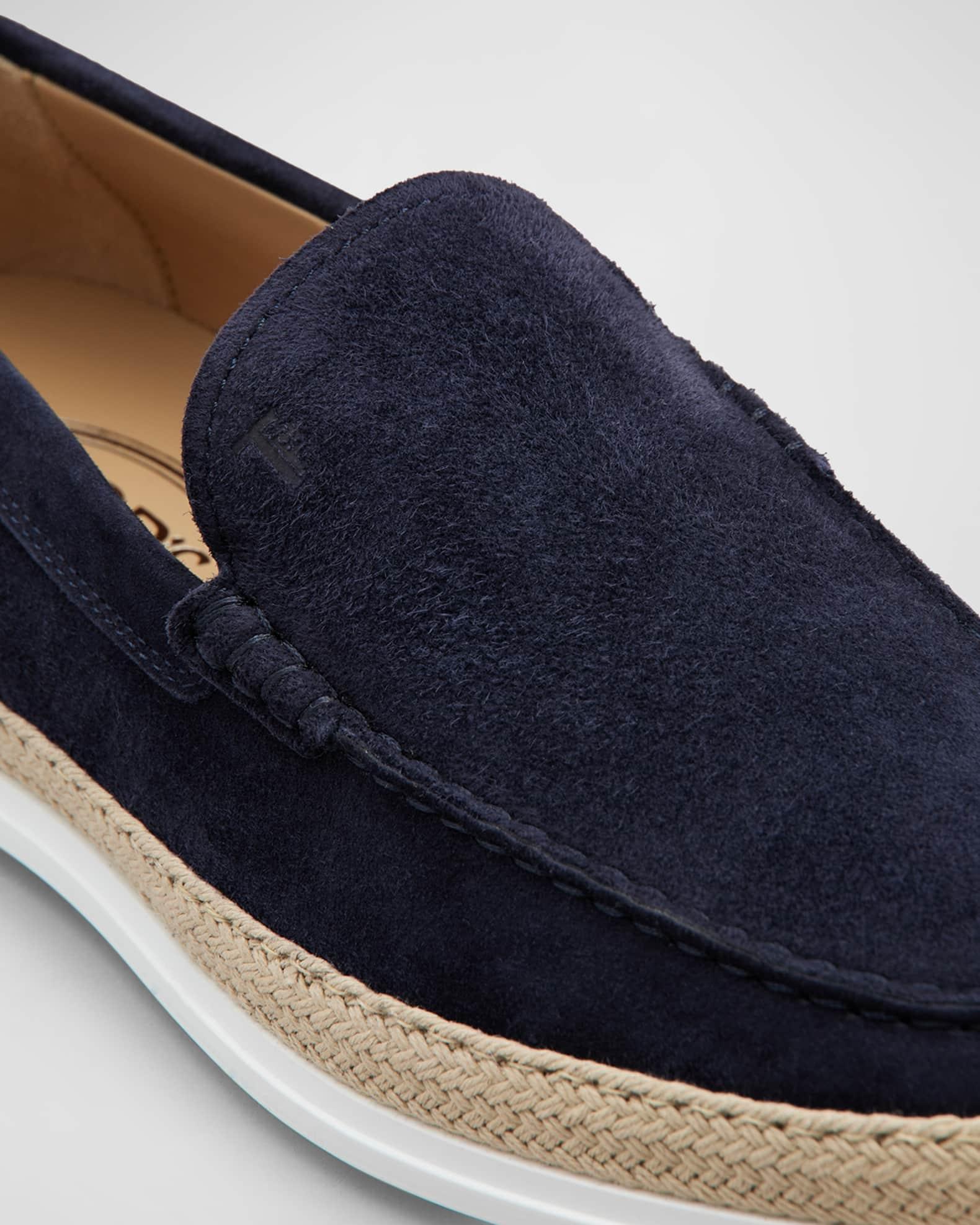 Men's Pantofola Gomma Rafia TV Suede Loafers Product Image