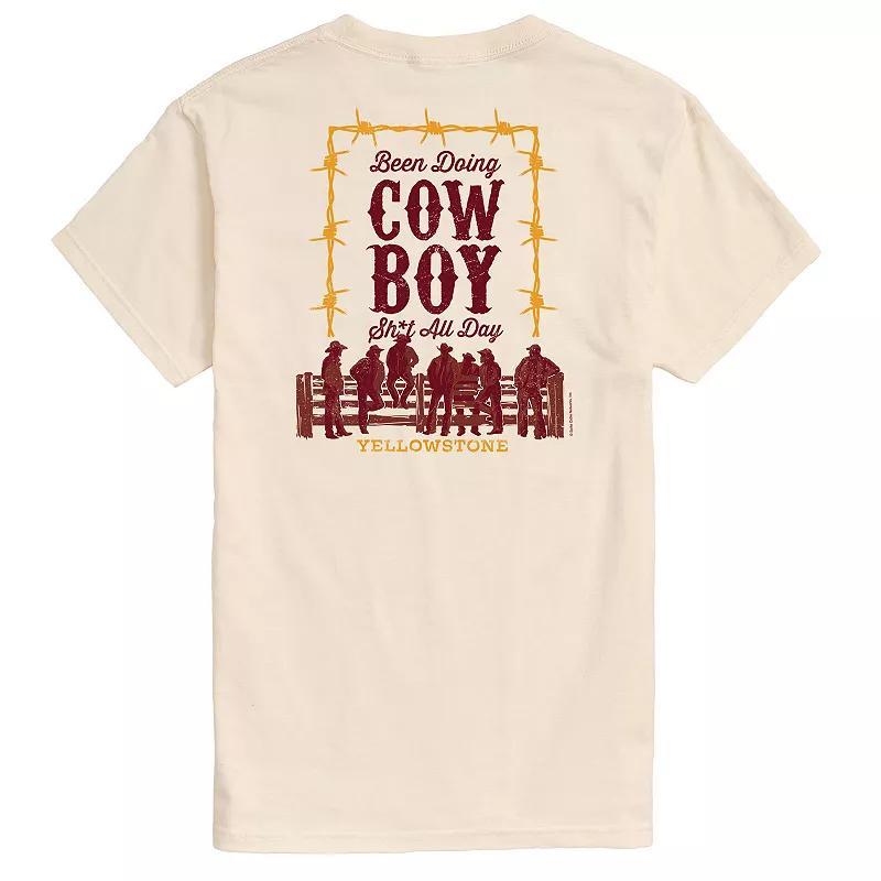 Mens Yellowstone Been Doing Cowboy Graphic Tee Ivory Product Image