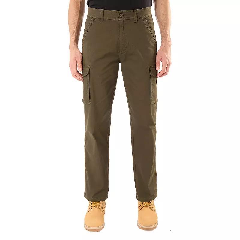 Men's Smith's Workwear Relaxed-Fit Stretch Canvas Cargo Pants, Size: 38X30, Black Olive Product Image