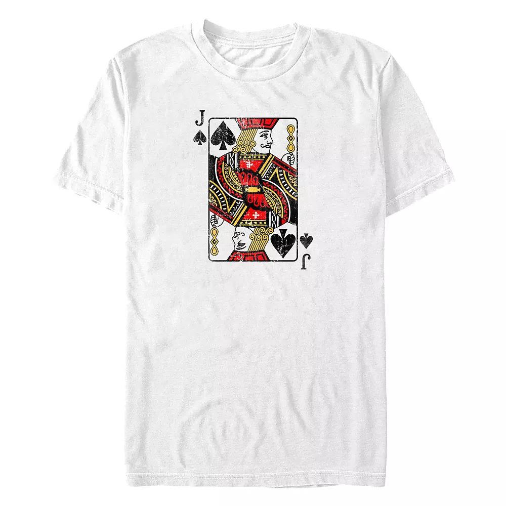 Big & Tall Jack Of Spades Card Graphic Tee, Men's, Size: 3XL, White Product Image