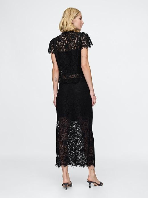 Lace Midi Skirt Product Image