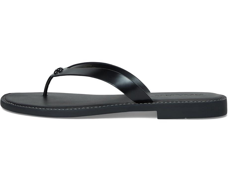 Spade Flower Smooth Leather Flip-Flop Product Image