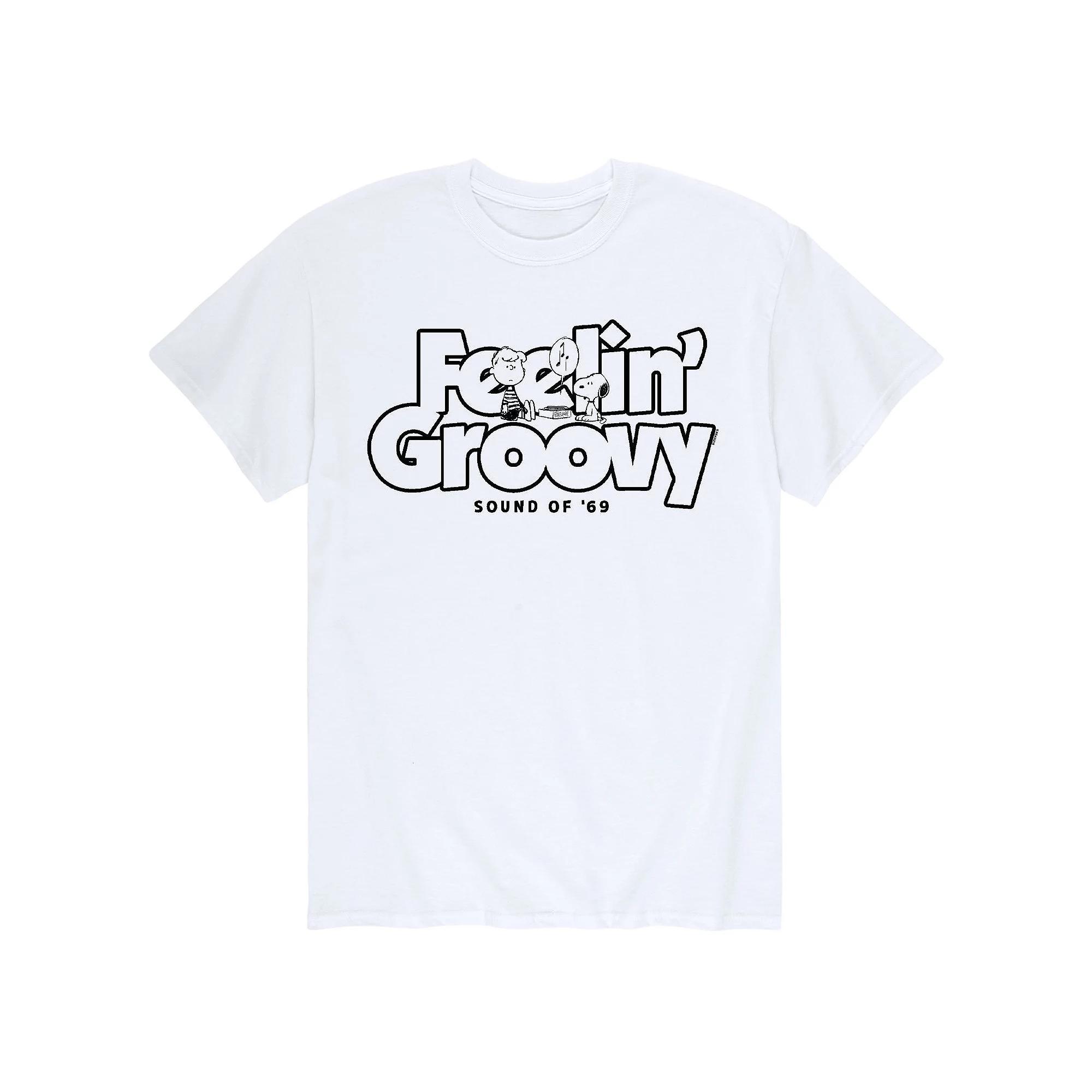 Mens Peanuts Snoopy Feeling Groovy Tee Product Image