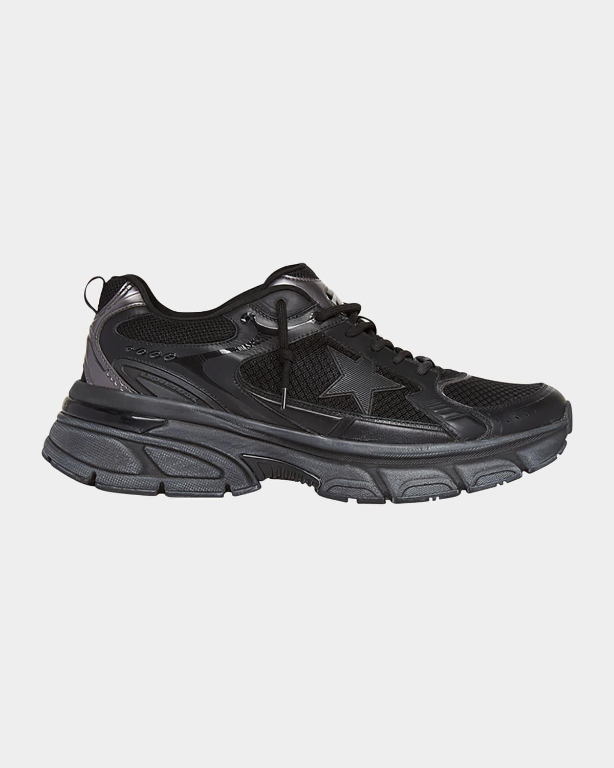 Mens Lightstar Mesh and Leather Sneakers Product Image