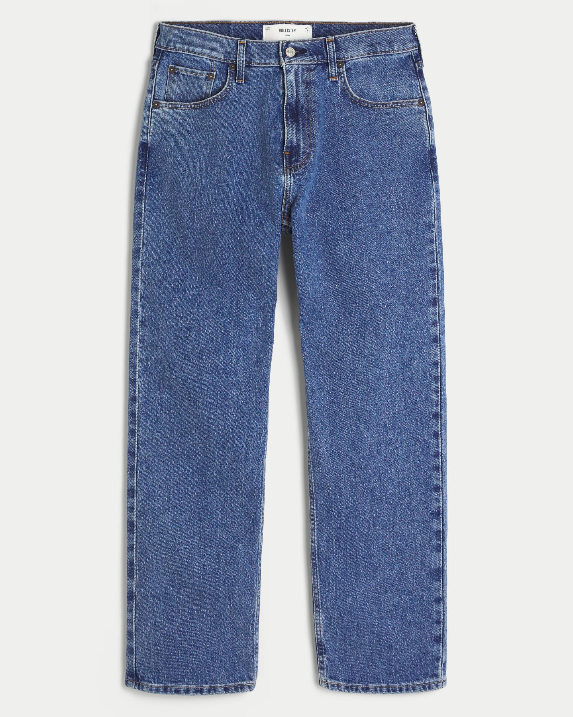 Medium Wash Loose Jeans Product Image