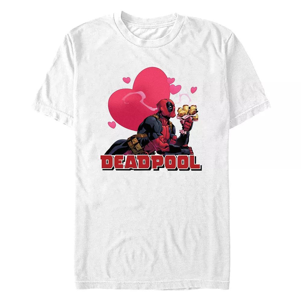 Men's Marvel Deadpool Love For Chimichangas Graphic Tee, Size: Small, White Product Image