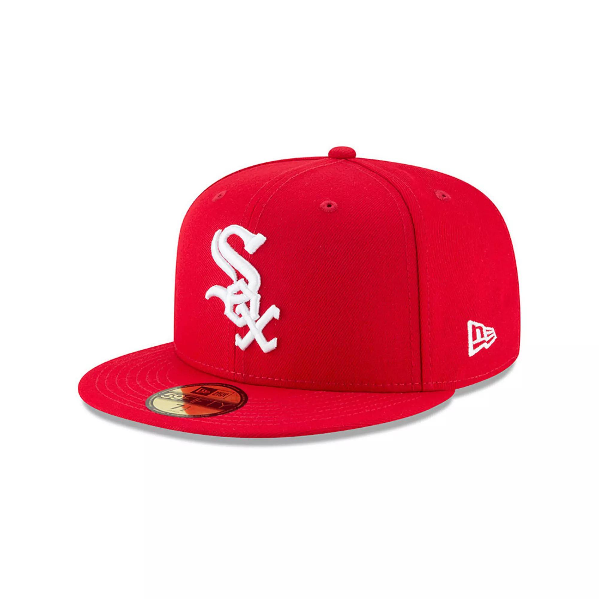 Men's New Era Red Chicago White Sox Fashion Color Basic 59FIFTY Fitted Hat, Size: 7 Product Image