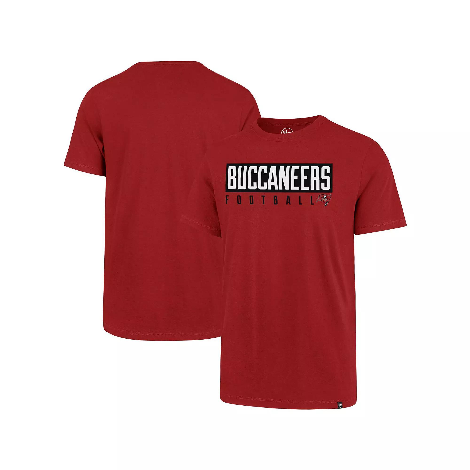 Men's '47 Red Tampa Bay Buccaneers Dub Major Super Rival T-Shirt, Size: Medium Product Image