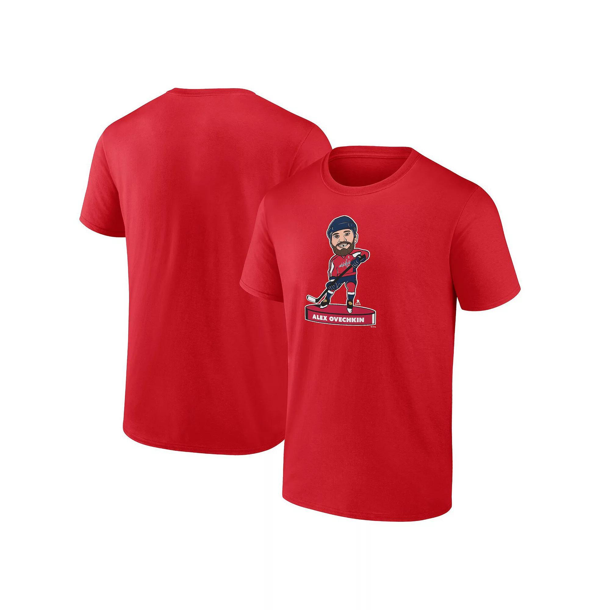 Men's Fanatics Branded Alexander Ovechkin Red Washington Capitals Player Bobblehead T-Shirt, Size: XL Product Image