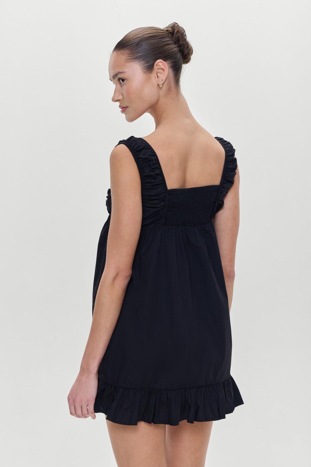 Marilyn Babydoll Dress - Black Product Image