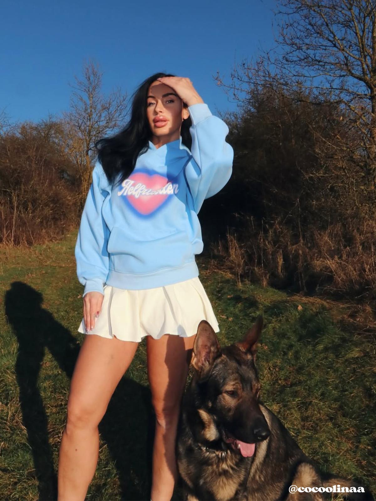 Aelfric Eden Dip Dye Heart Hoodie Product Image