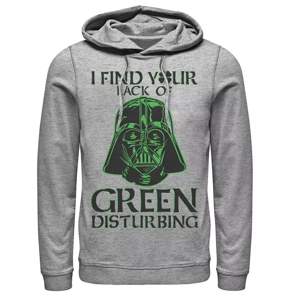 Men's Star Wars Vader Helmet Pinch Hoodie, Size: XXL, Athletic Grey Product Image
