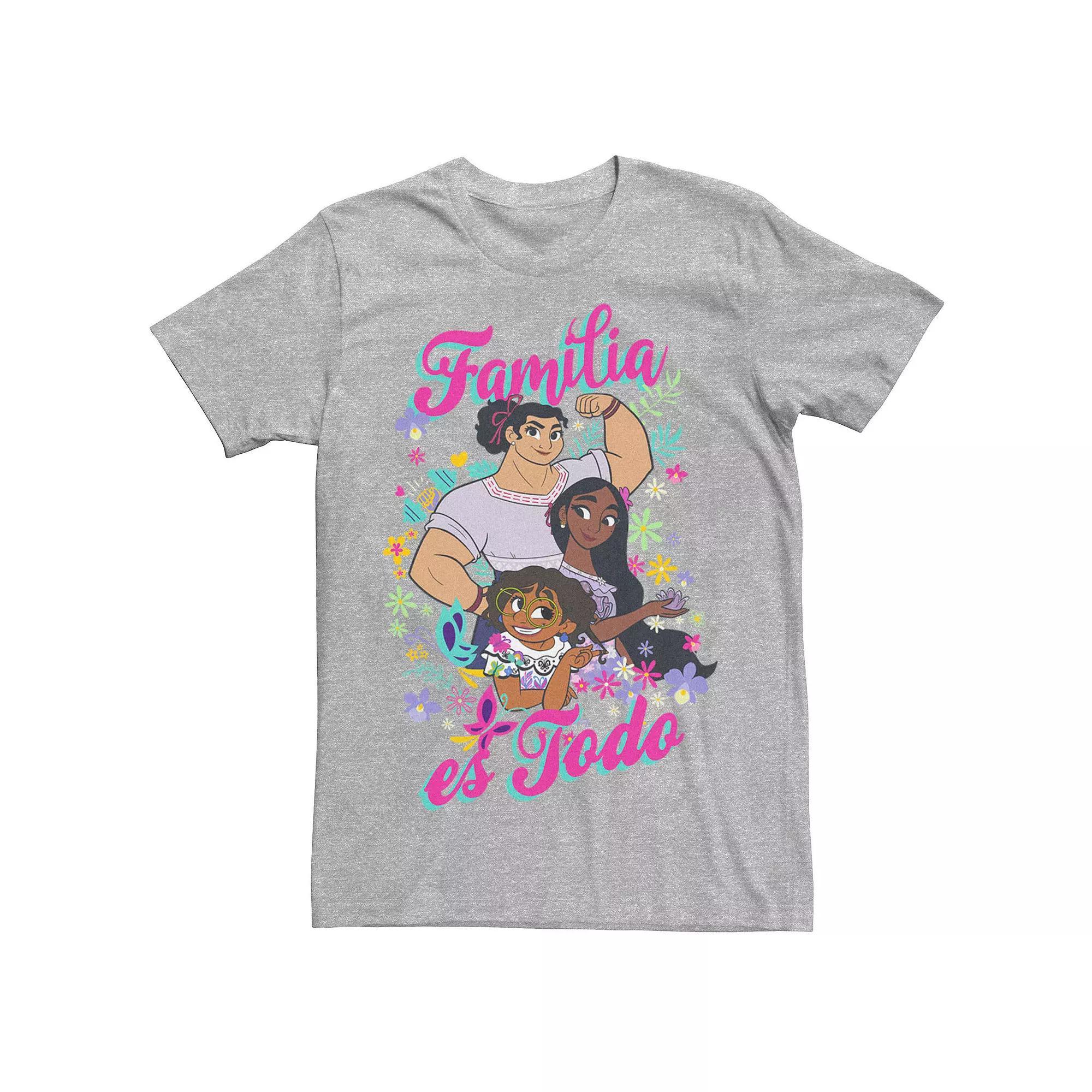 Disney's Encanto The Madrigal Familia Es Todo Men's Tee, Size: XXL, Athletic Grey Product Image