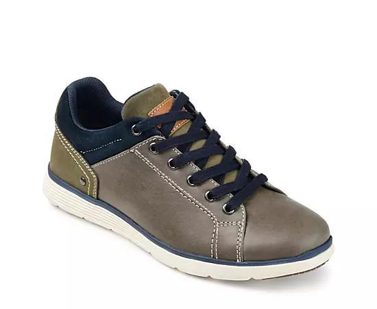 Territory Flint Men's Leather Sneakers, Size: 9, Gray Product Image