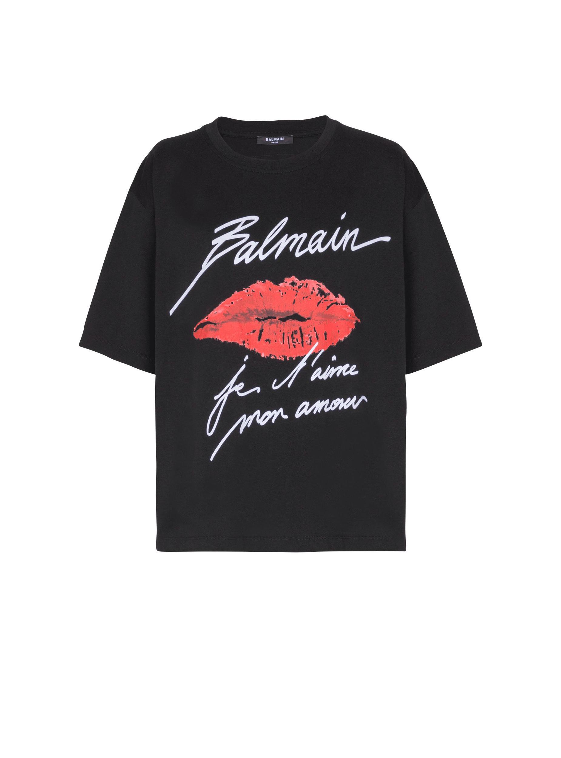 Short-sleeved T-shirt with Kiss print Product Image