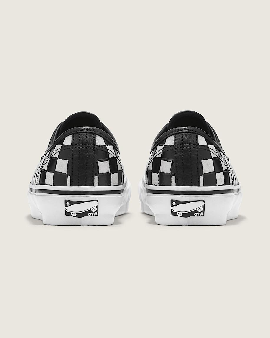 OTW Leather Checkerboard Old Skool 36 Vibram in True Blue| Vans US Product Image