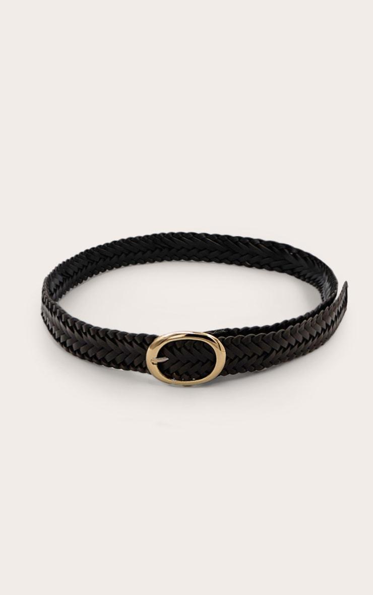 Chocolate Weave Oval Ring Belt Product Image