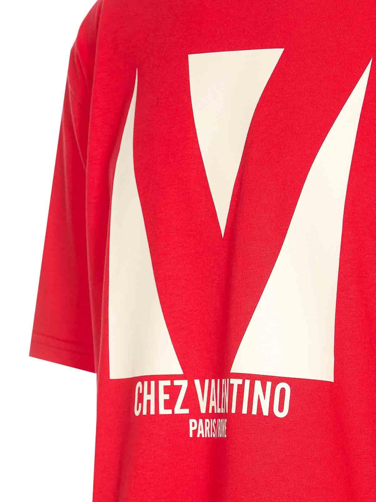 VALENTINO T-shirt Logo In Red Product Image
