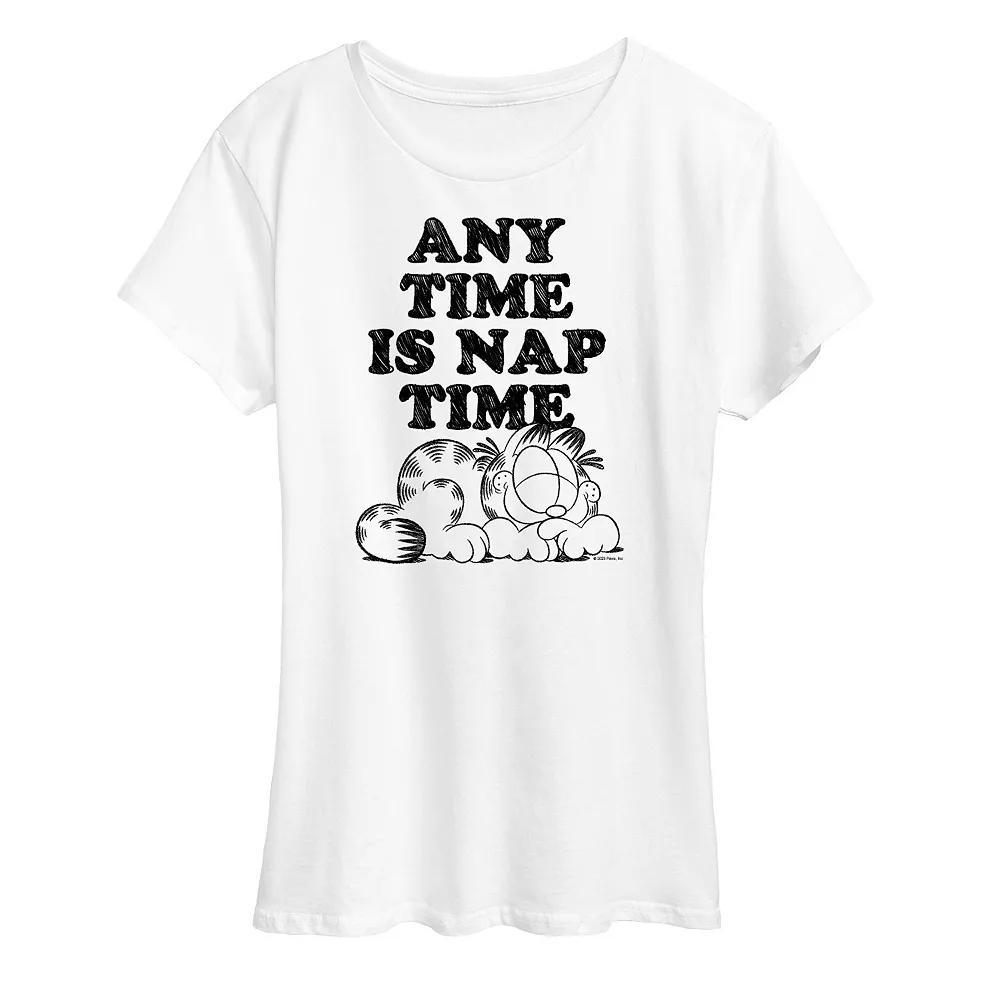 Womens Garfield Nap Sketch Graphic Tee, Girls Product Image