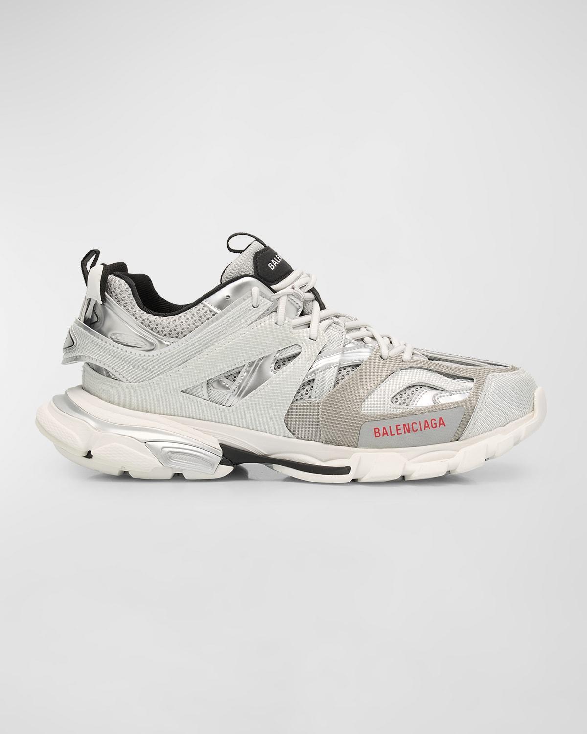 Mens Track Metallic Mesh Sneakers Product Image
