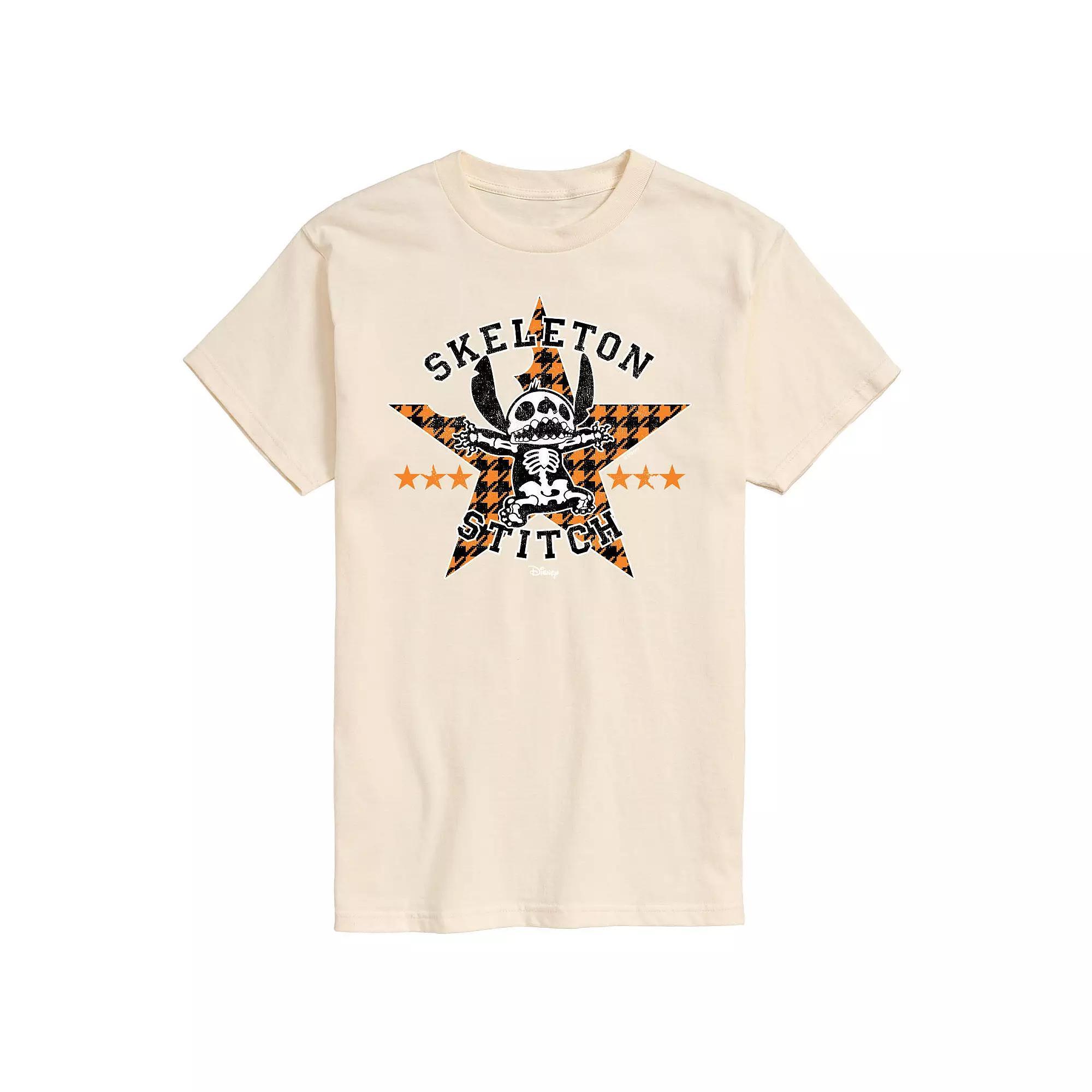 Disneys Lilo & Stitch Big & Tall Skeleton Stitch Graphic Tee, Mens Product Image