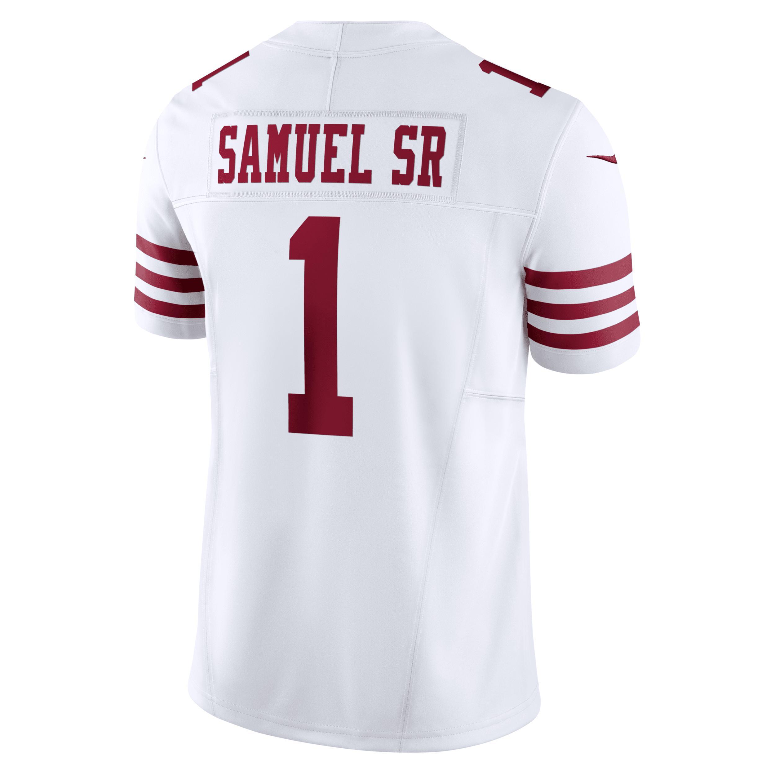 Men's Nike Deebo Samuel Sr White San Francisco 49ers Vapor F.U.S.E. Limited Jersey, Size: XL Product Image