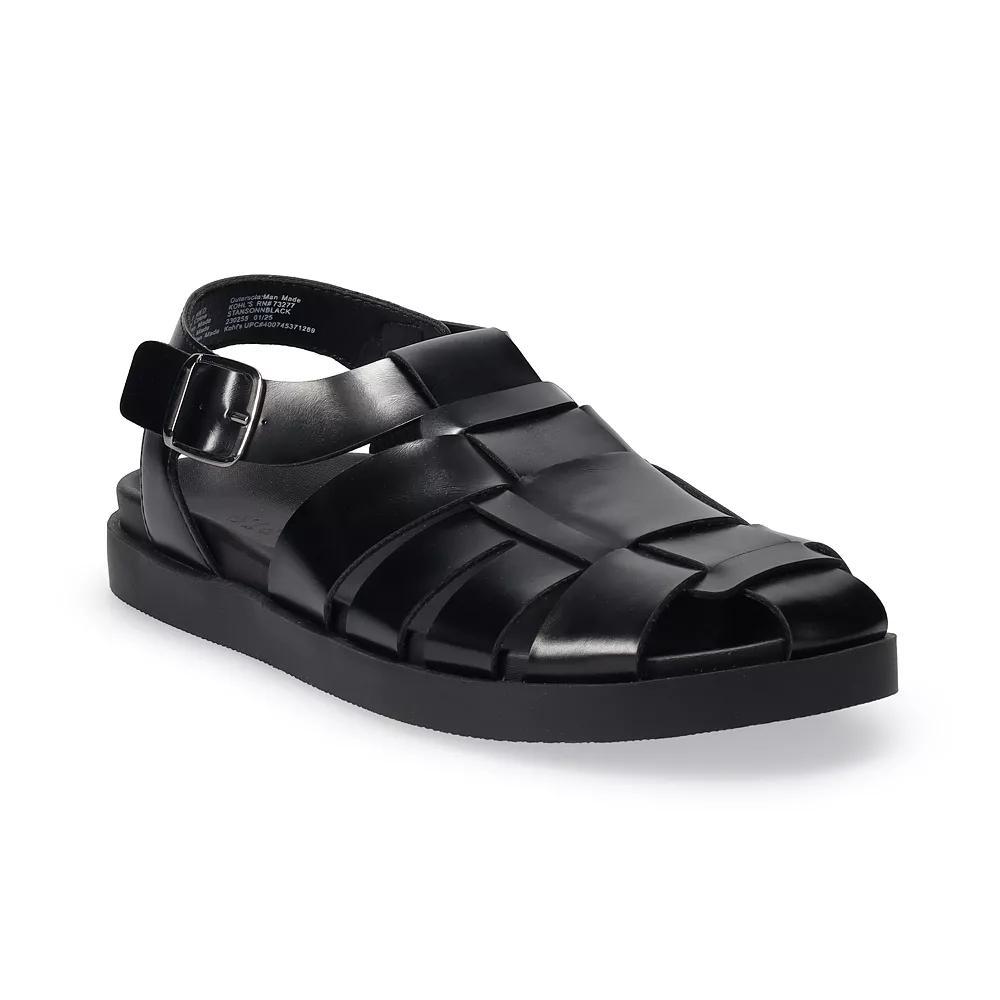 Apt. 9® Stanson Fisherman Men's Dress Sandals, Size: 10.5, Black Product Image