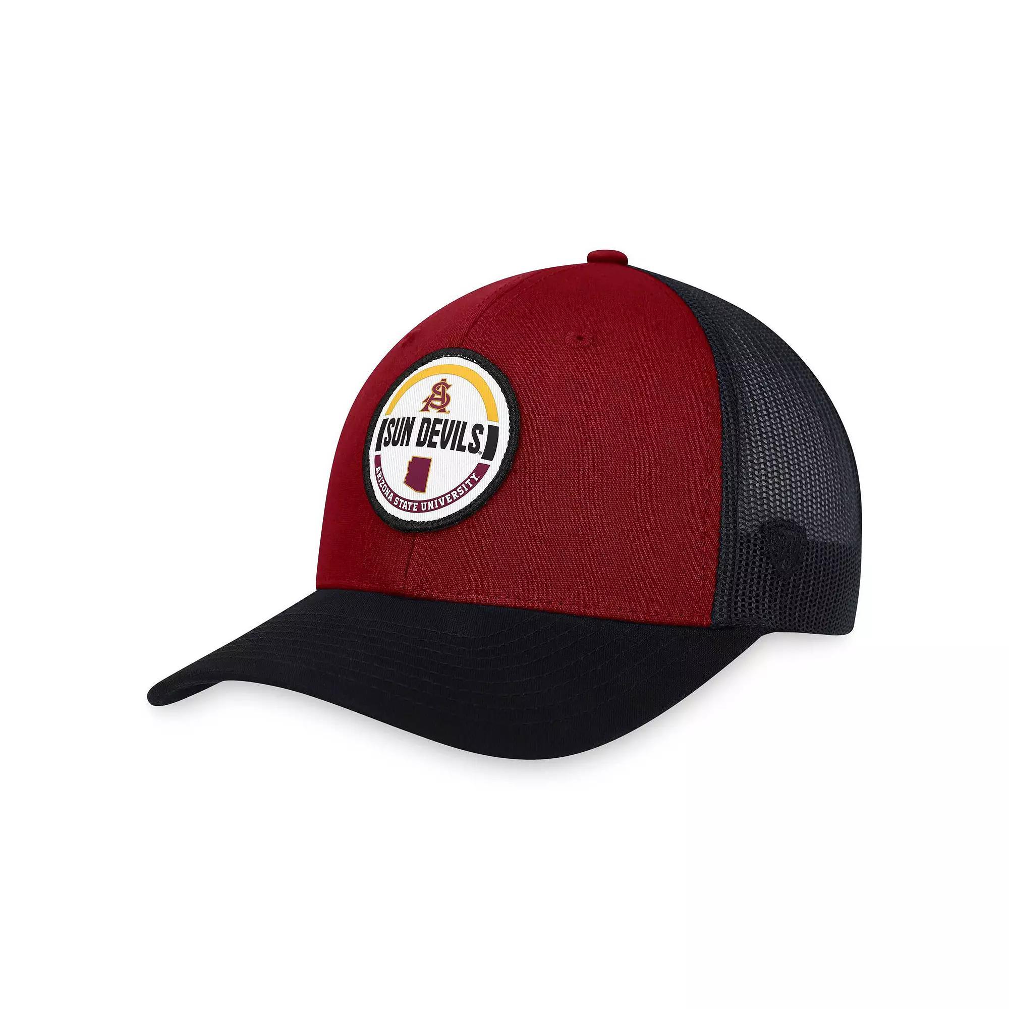 Men's Top of the World Maroon Arizona State Sun Devils Trey Trucker Adjustable Hat, Red Product Image
