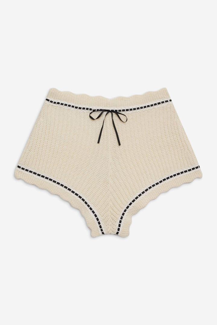 Jeannette Sleep Short — Ivory Product Image