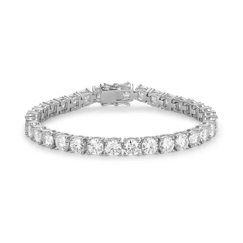 Sterling Silver Lab-Created Moissanite Tennis Bracelet, Women's, Size: 7" Product Image