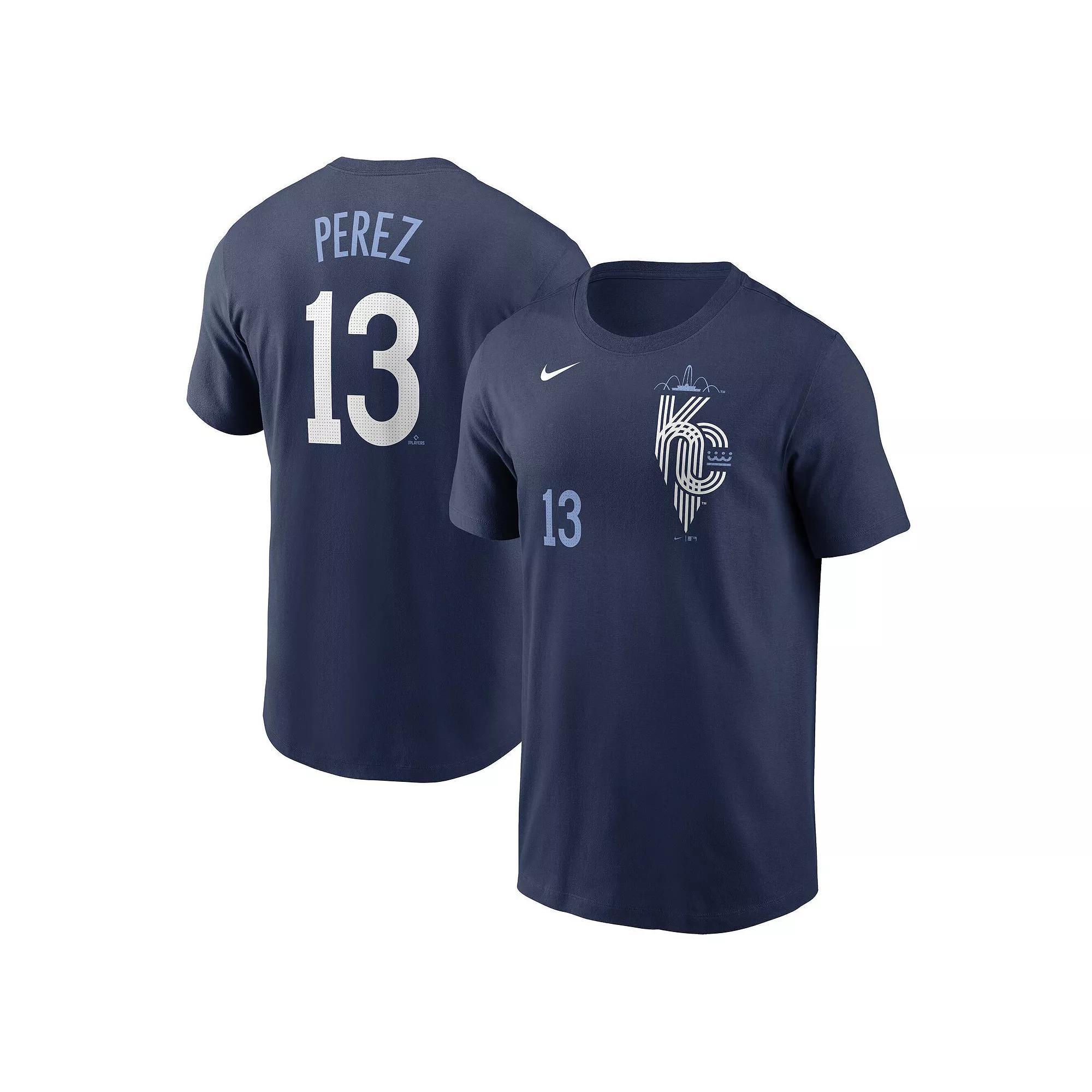 Men's Nike J.T. Realmuto Red Philadelphia Phillies Fuse Name & Number T-Shirt, Size: Large Product Image