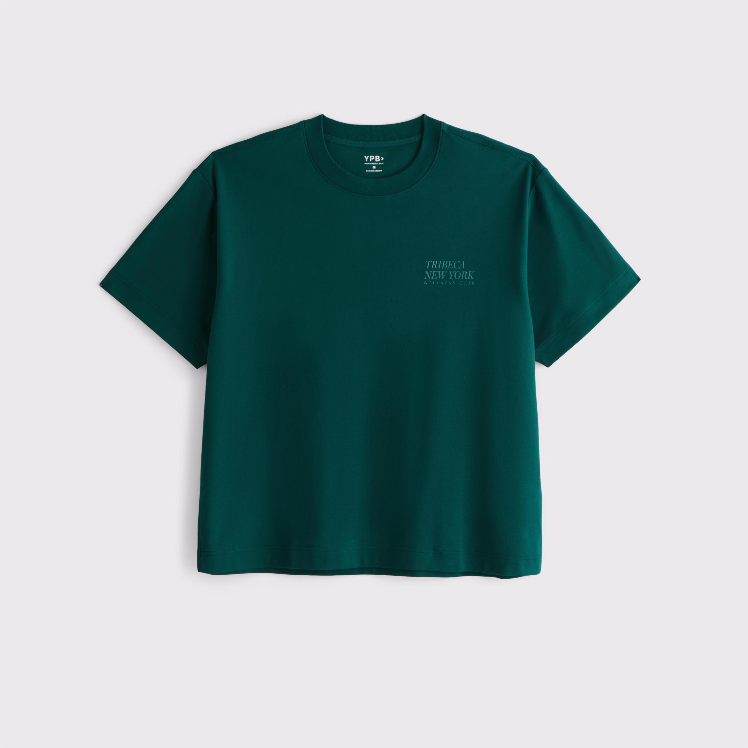 YPB Active Cropped Heavyweight Cotton Tee Product Image