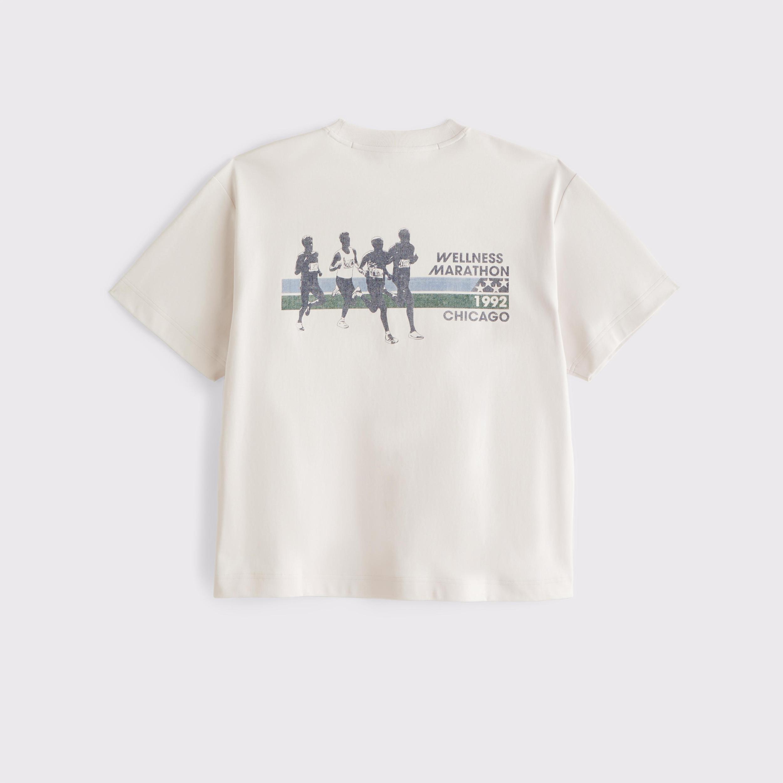 YPB Active Cropped Heavyweight Cotton Tee Product Image